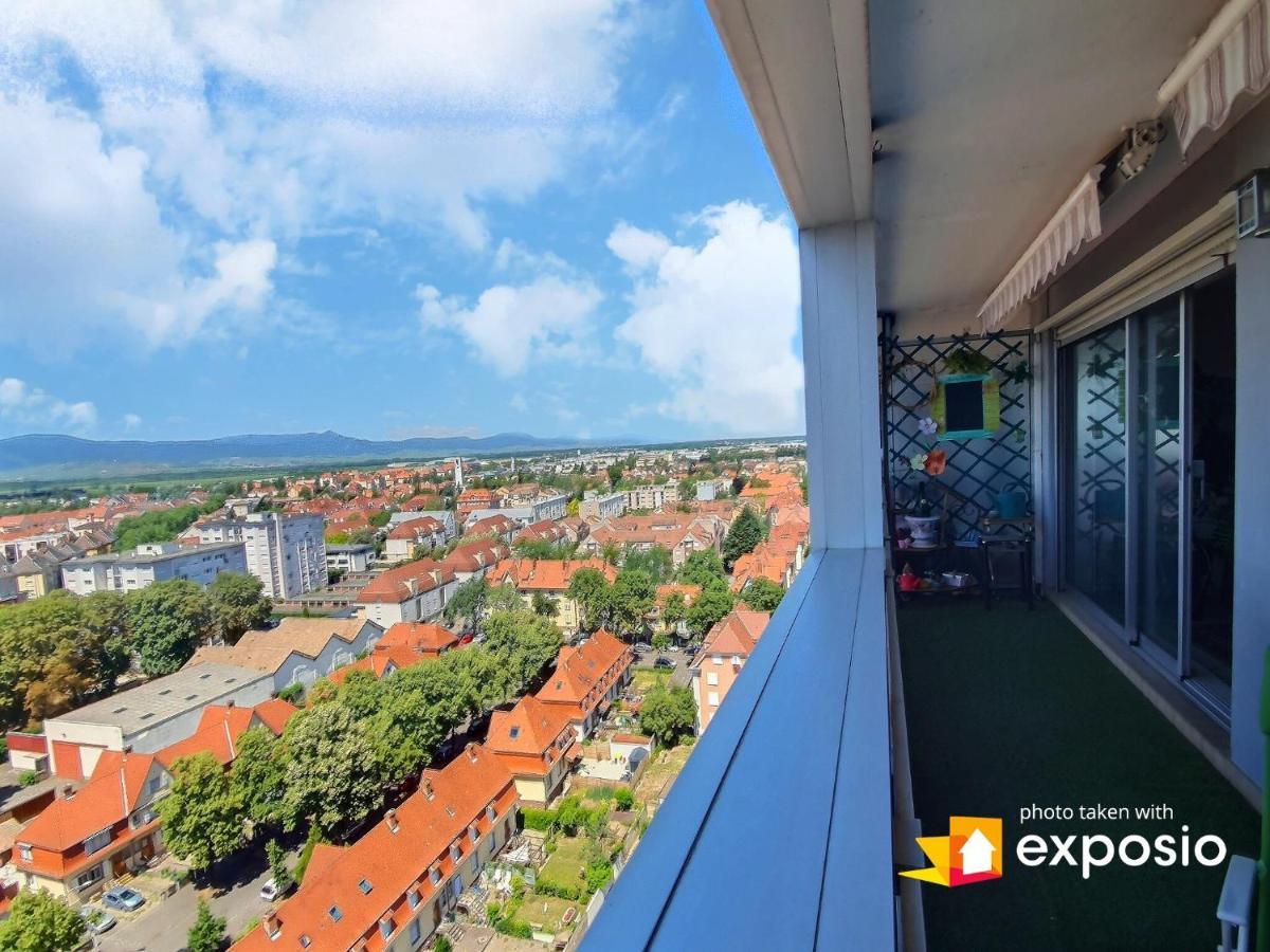 Bel Appartement Avec Vue Splendide Sur Toute La Ville De Colmar - Parking Gratuit Ngoại thất bức ảnh