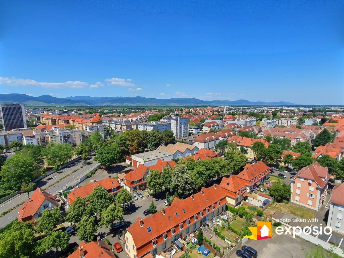 Bel Appartement Avec Vue Splendide Sur Toute La Ville De Colmar - Parking Gratuit Ngoại thất bức ảnh